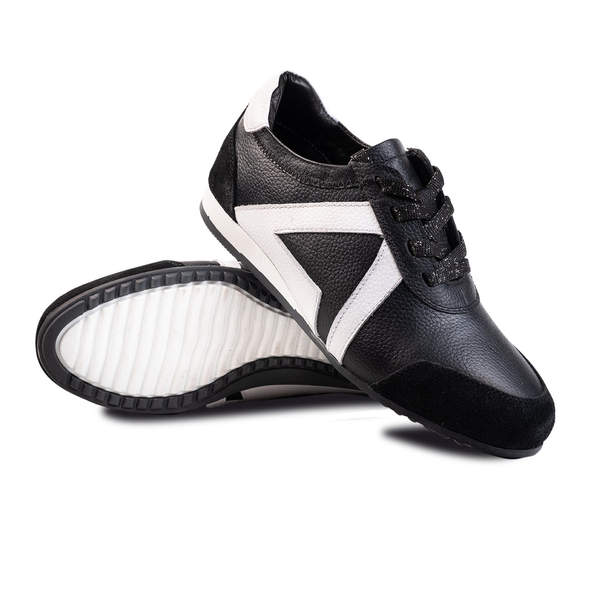 SNEAKERS SIMONA II NEGRO | Zapatos 100% cuero