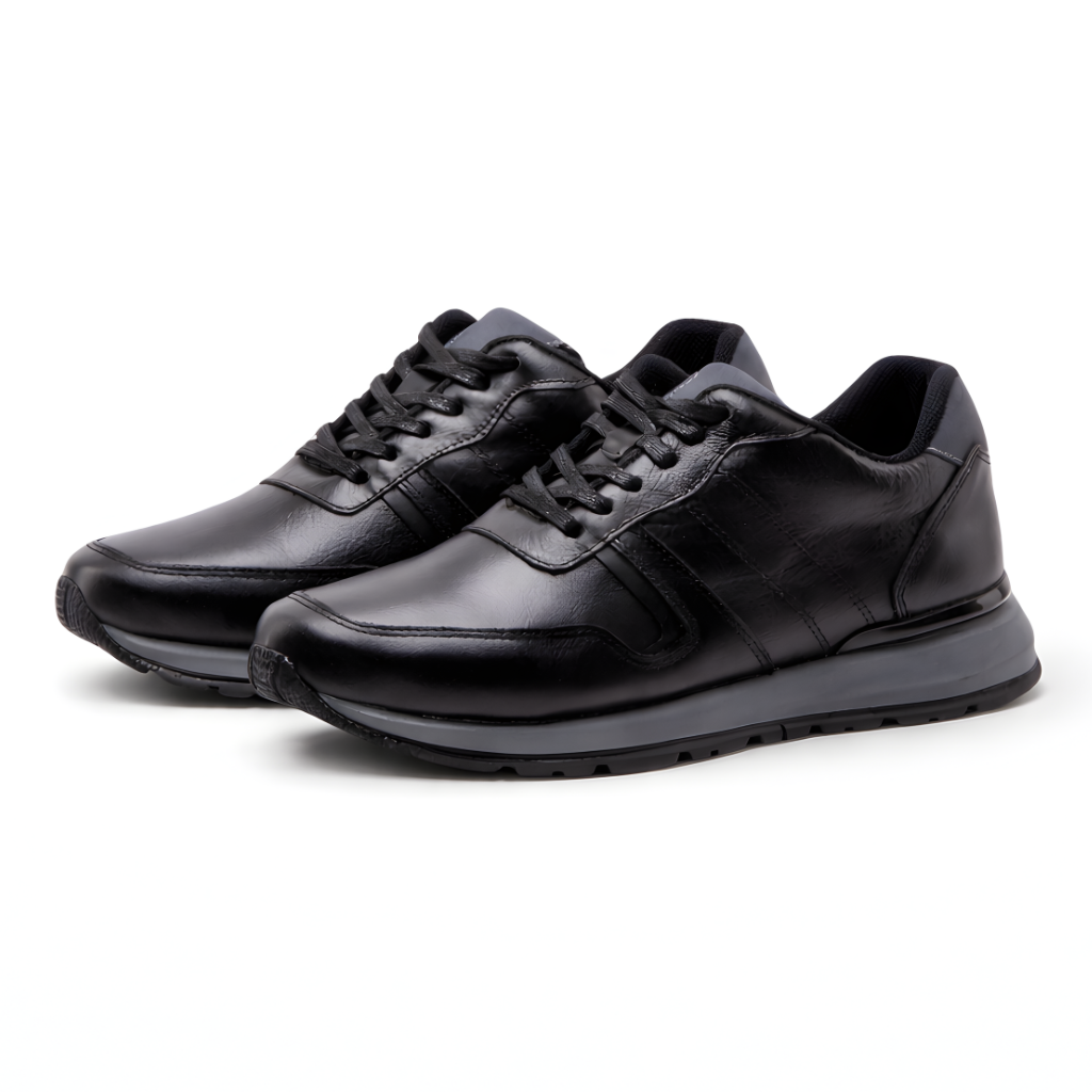 Sneakers en cuero | Patric Negro