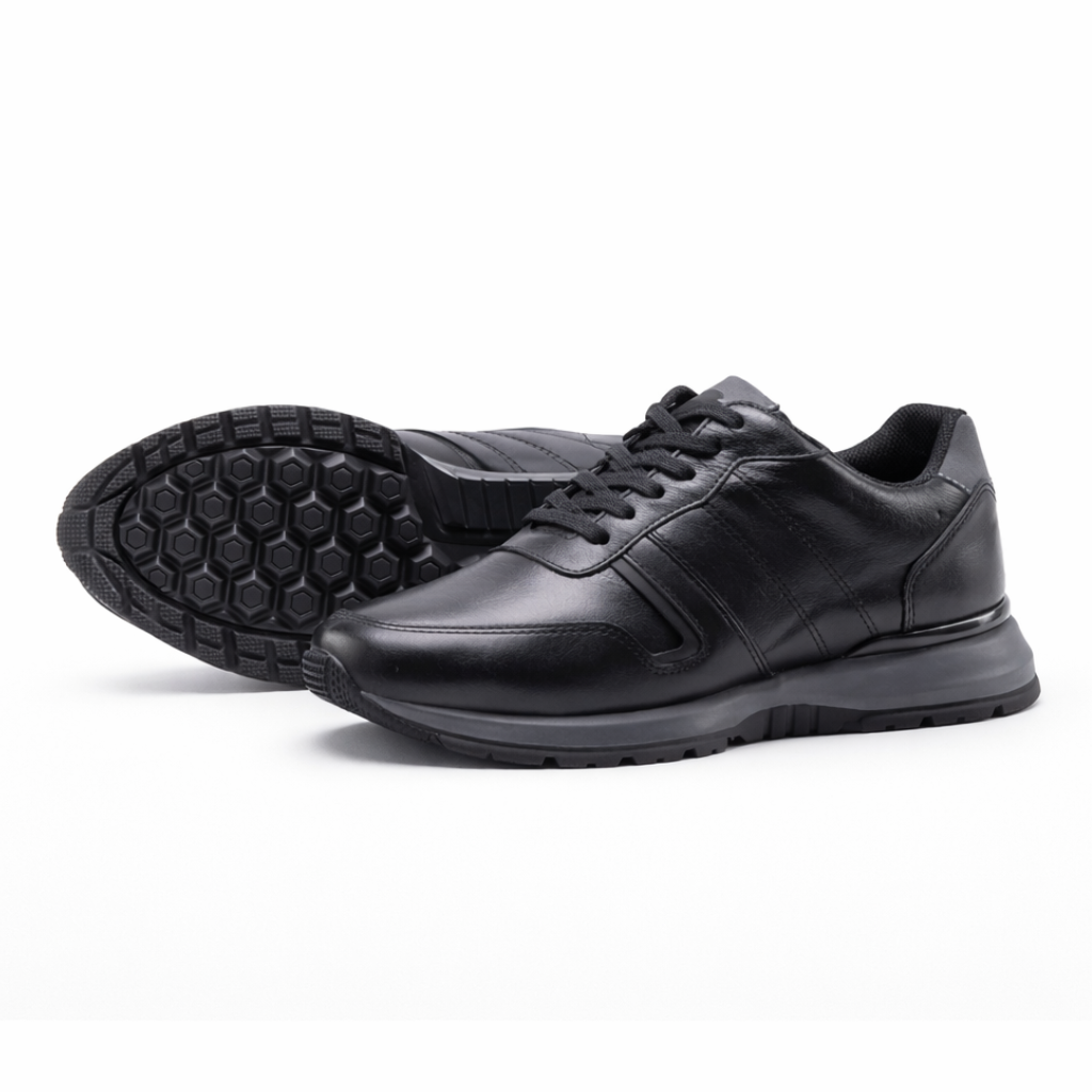 Sneakers en cuero | Patric Negro