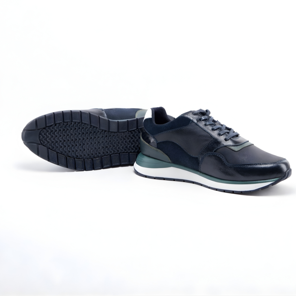 Sneakers en cuero | Atlanta Azul
