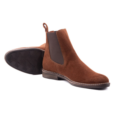 CHELSEA CARNAZA CANELA | Botas en cuero