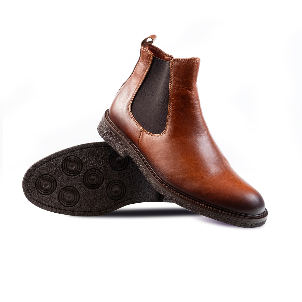 CHELSEA MIEL | Botines en cuero