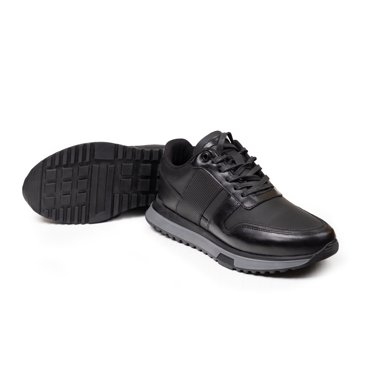 DENVER NEGRO | Sneakers en cuero