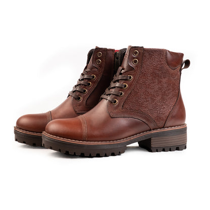 MARTINA 1 MIEL | Botas en cuero