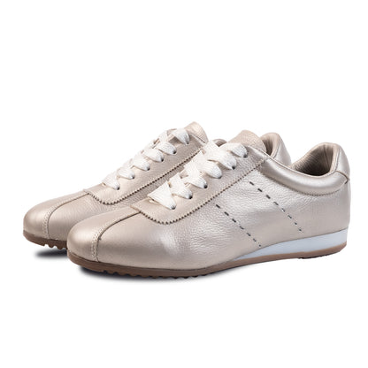SNEAKERS SIMONA CHAMPAÑA | Zapatos 100% cuero