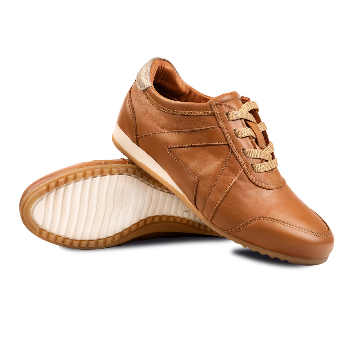 SNEAKERS SIMONA II MIEL | Zapatos 100% cuero