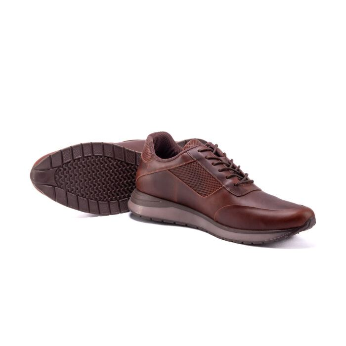 TENIS CUERO LISO FORLAN COÑAC