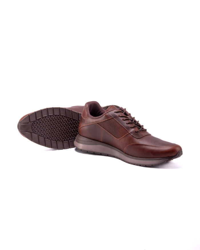 TENIS CUERO LISO FORLAN COÑAC