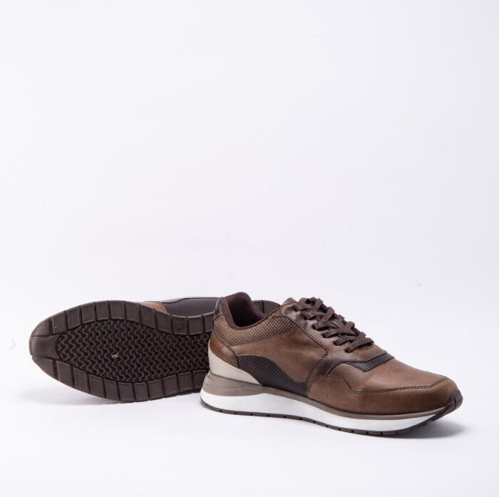 TENIS CUERO LISO ATLANTA TIERRA