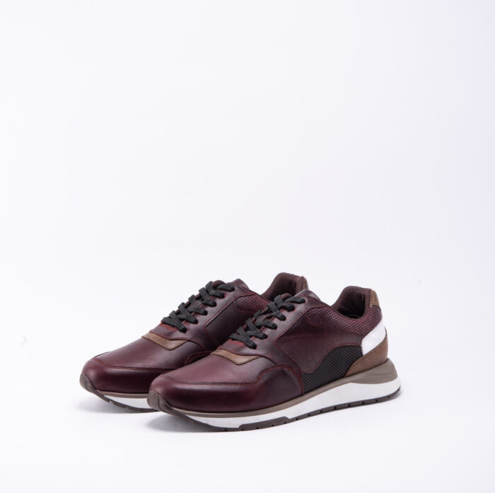 TENIS CUERO LISO ATLANTA VINOTINTO - Image 2