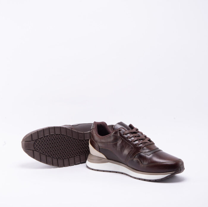TENIS CUERO LISO ATLANTA CHOCOLATE
