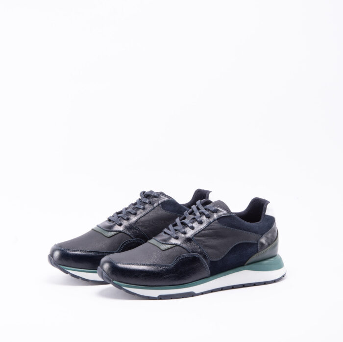 TENIS CUERO LISO ATLANTA AZUL - Image 2